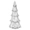 Haute Decor 14" Silver Pre-Lit Mercury Glass Christmas Tree